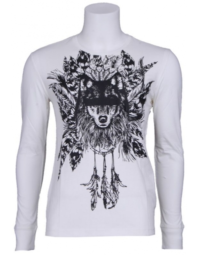 Natural wood long - T-shirts - Wit - Antony Morato