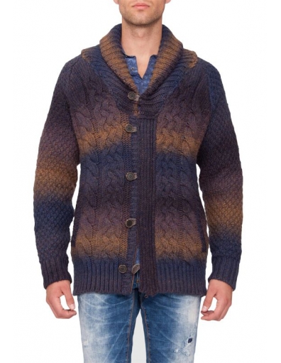 Knitted cardigan AM - Truien en vesten - Blauw - Antony Morato