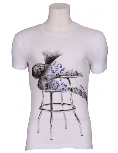 Tropical night w - T-shirts - Wit - Antony Morato