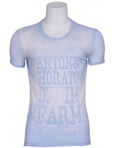 Light blue Denim Farm - T-shirts - Blauw - Antony Morato