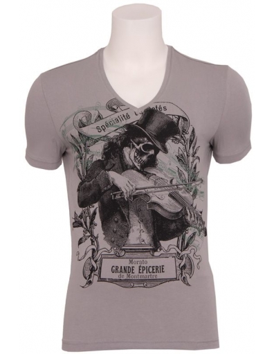 BOHEMIEN SHIRT - T-shirts - Grijs - Antony Morato