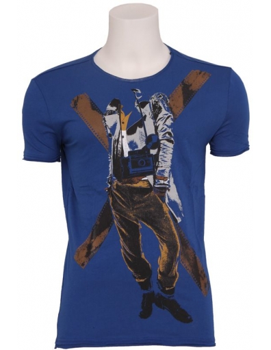 7018 REPORTER '70 - T-shirts - Geel - Antony Morato