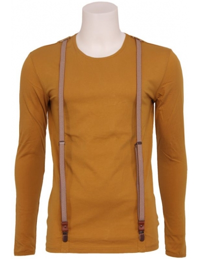 8004 REPORTER '70 - T-shirts - Geel - Antony Morato