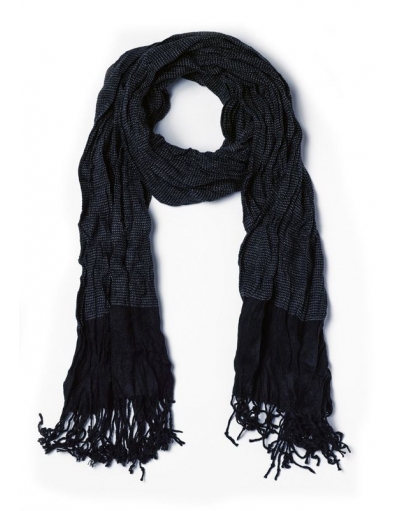 7019 Scarf with wrinkled effect - Accessoires - Blauw - Antony Morato