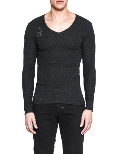 9004 BOHEMIEN - Longsleeves - Grijs - Antony Morato