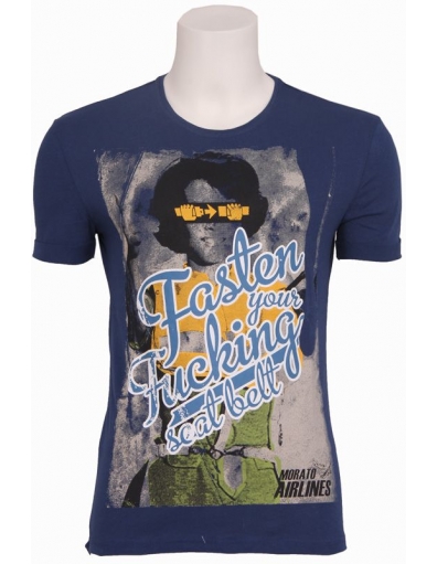 7019 TRAVELLER - T-shirts - Blauw - Antony Morato