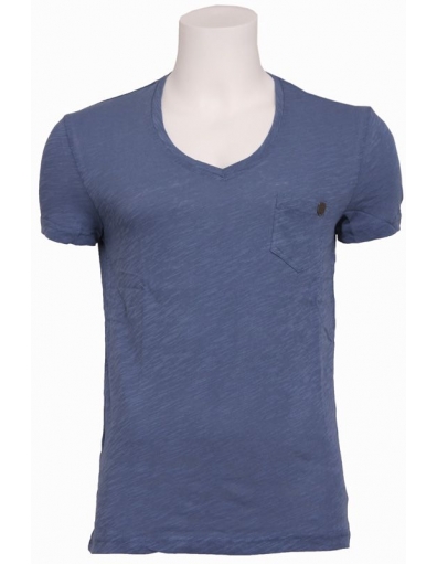 7023 METROPOLIS Basic - T-shirts - Blauw - Antony Morato