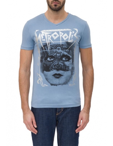 7024 METROPOLIS - T-shirts - Blauw - Antony Morato