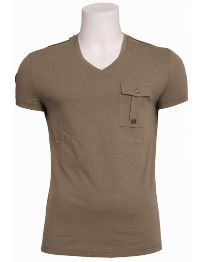 VERDE OLIVA SAVE THE GREEN -  - T-shirts - Bruin - Antony Morato