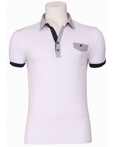 7000 Retro polo - T-shirts - Wit - Antony Morato