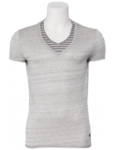 Neck Stripes - Shirts en tops - Grijs - Antony Morato